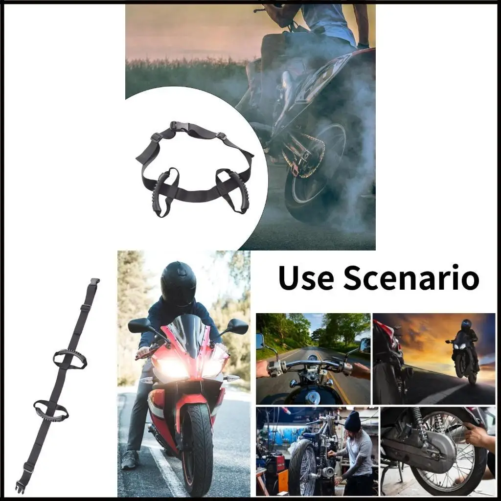 

Motorcycle Passenger Safety Belt Adjustable rides Support Strap with not Slip Grip Pillion Grab Handle for Bike Scooter