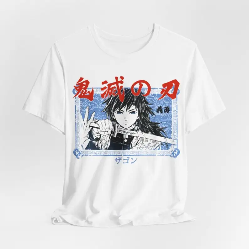 Giyu Tomioka Demon Slayer Shirt,Water Hashira,Oversized Unisex T-Shirt,Comfort Colors Tee,Graphic Anime Tee,Gift for Him