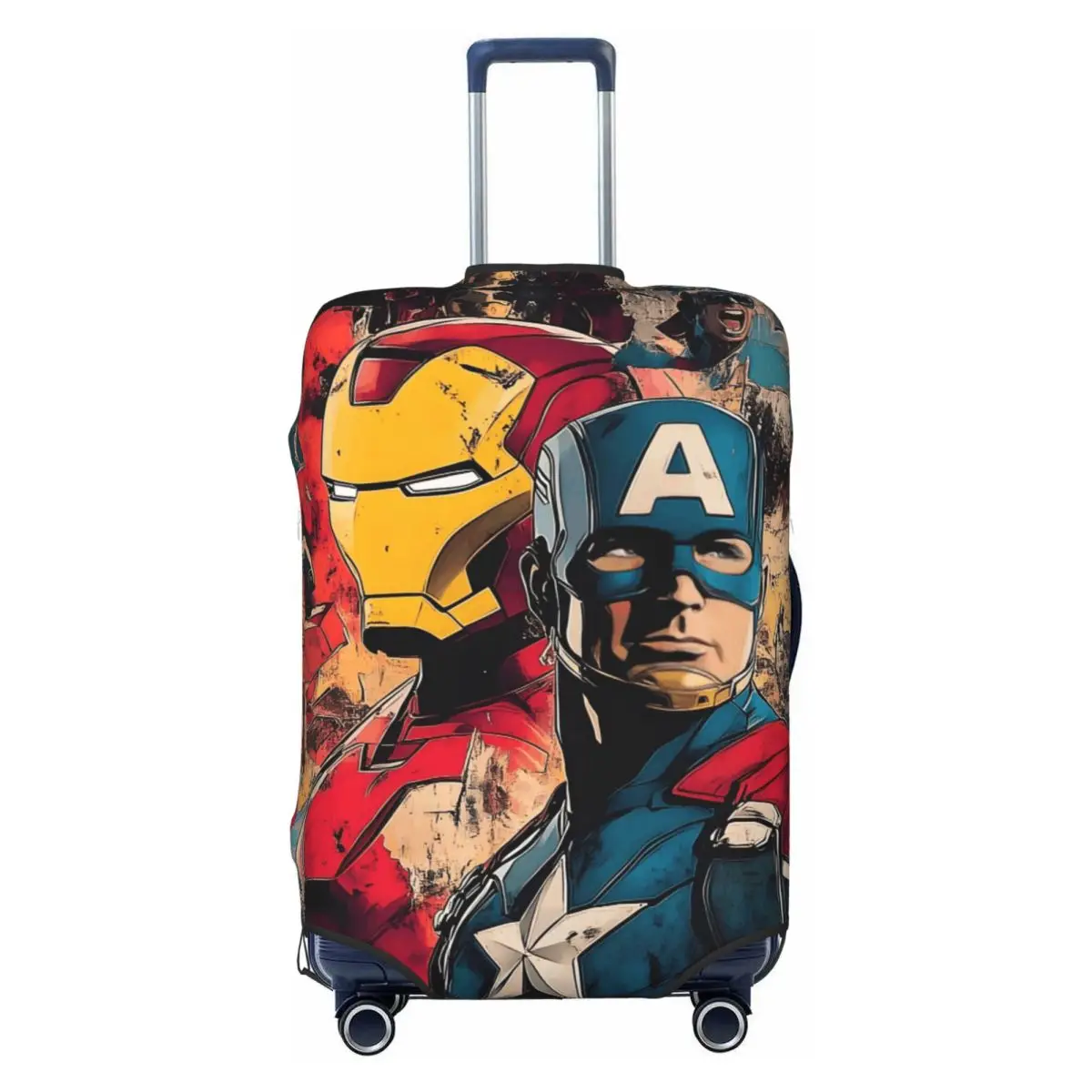 

Custom Captain America Comics Design Travel Luggage Cover Dust Proof Anime Cartoon Suitcase Cover Protector Fit 18-32 Inch