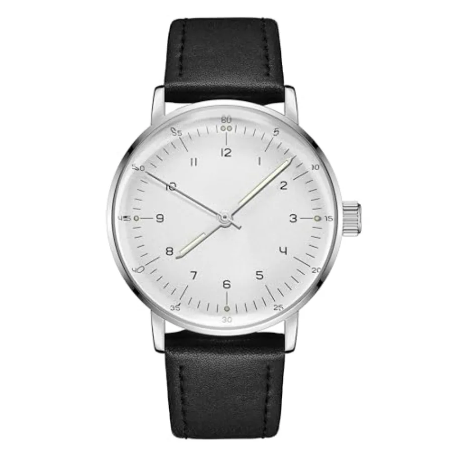 

Boyarca Vintage Mechanical Watch with Domed Glass Watch Mirror and 40mm case, Casual and Minimalist Manual Winding Mechanical W