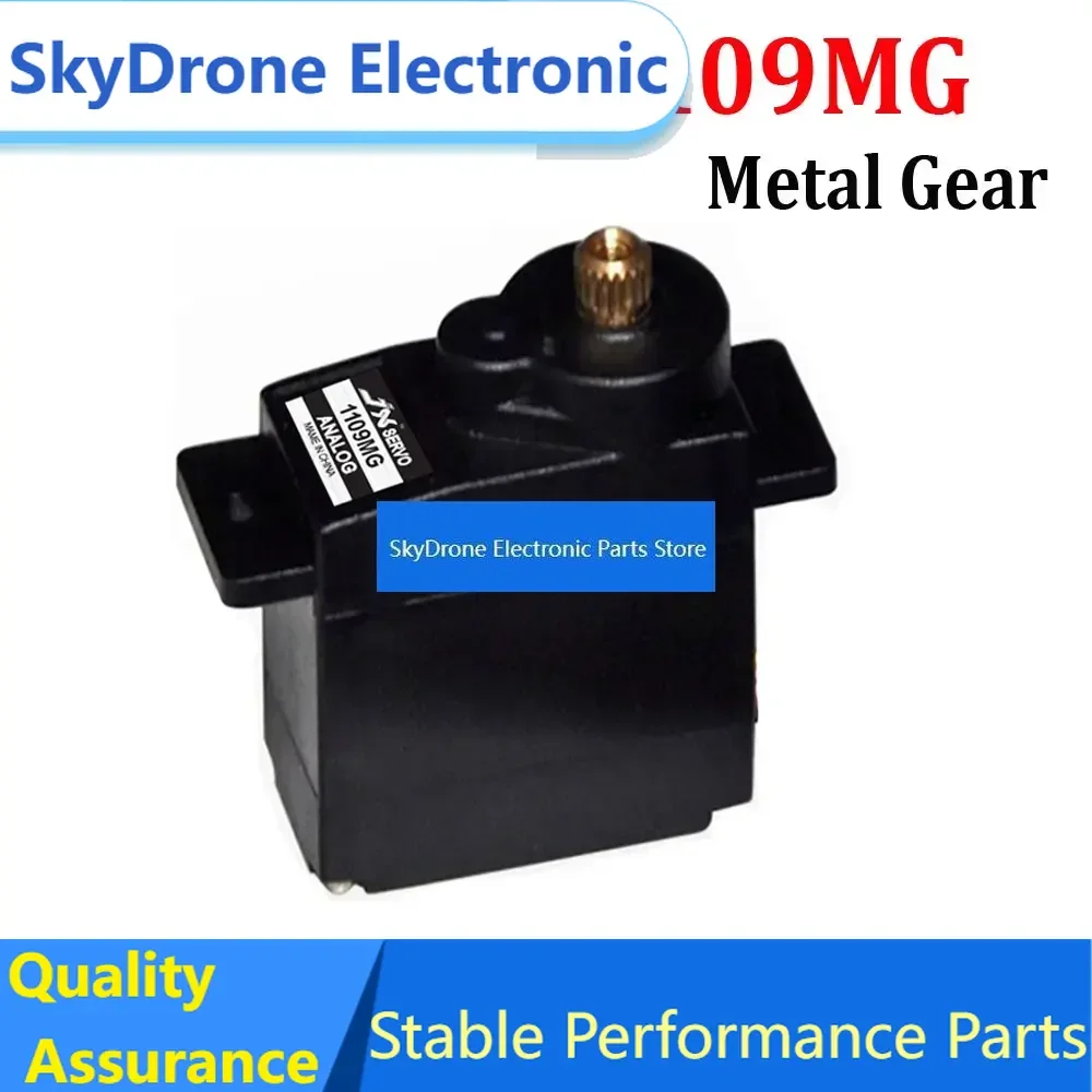 SkyDElJX Servo PS-1109MG 9g 2.5kg Metal Gear Analog Servo Metal Gear Analog Servo For 1/18 Car Boat Robot Arm Helicopter Toys RC