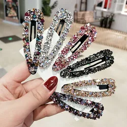 Colored Diamond Luxurious Hollow Hair Clip Hair Accessories For Women