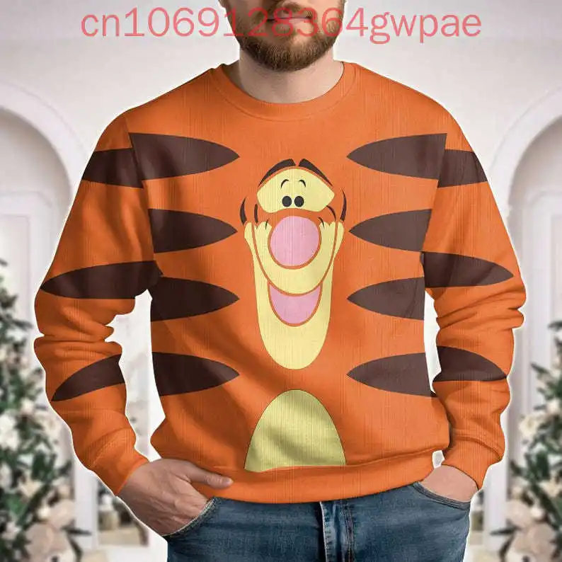 Disney Christmas Tigger Ugly Men and Women Sweater Winnie The Pooh Christmas Sweatshirt Magic Kingdom Holiday Trip