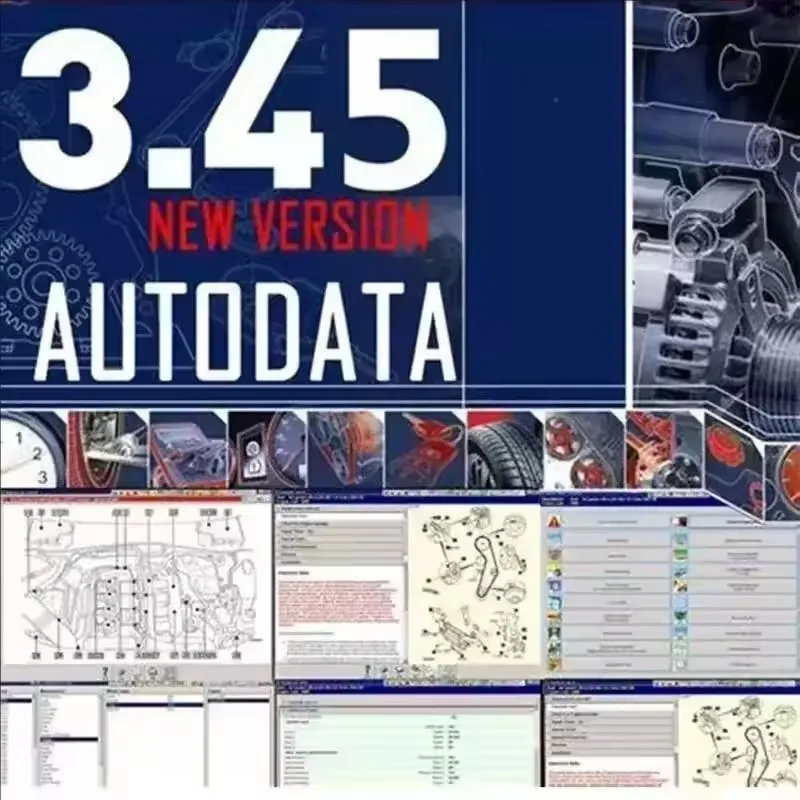 2026 New AutoData latest 3.45 Car Software + Vivid Workshop Data Atris-Stakis Technik 2018.01V Multi languages Polish Spanish