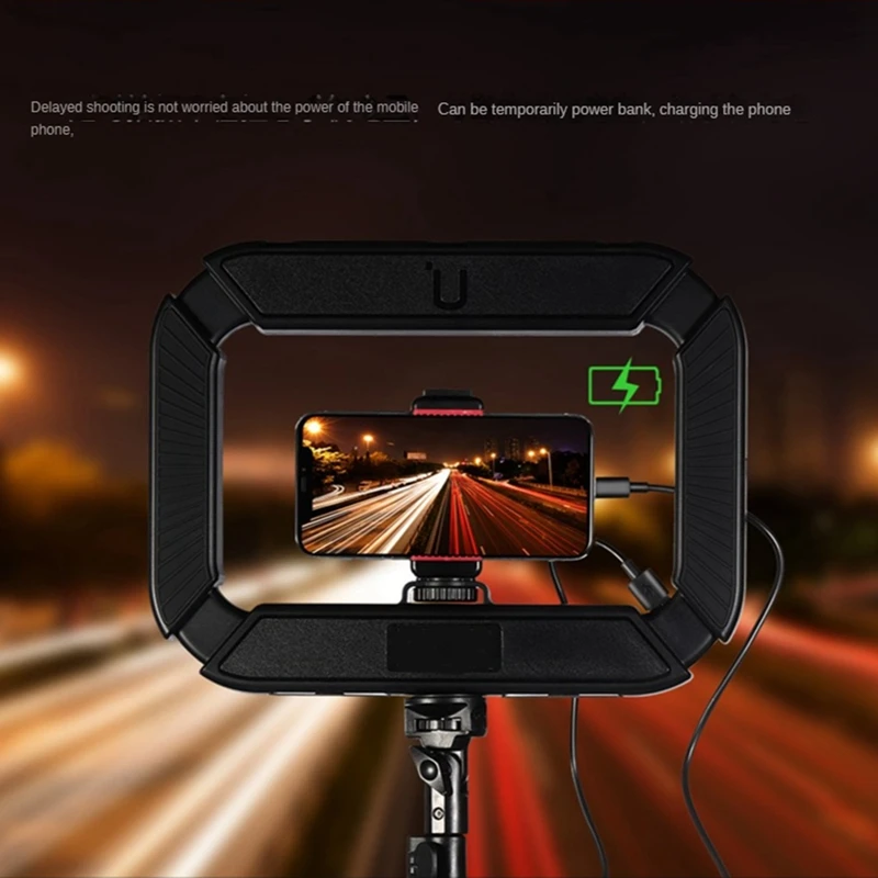 Ulanzi 2245 U200 Light Wireless Remote Smartphone Video Rig LED Video Light 2-In-1 Ring Light Handheld Light With Bracket