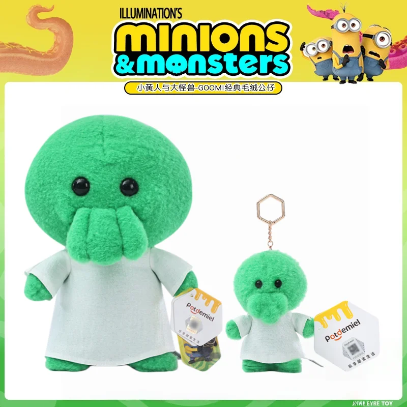 Genuine In Stock Minions Monsters Plush Keychain Plush Doll Soft Stuffed Toys Bag Charm Decoration Gift Kawaii Goomi‌ Xmas Gift