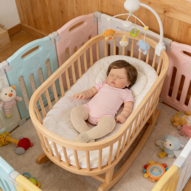 60CM Rooted Hair Reborn Tollder Pickle Handmade Baby Doll in Cotton Body