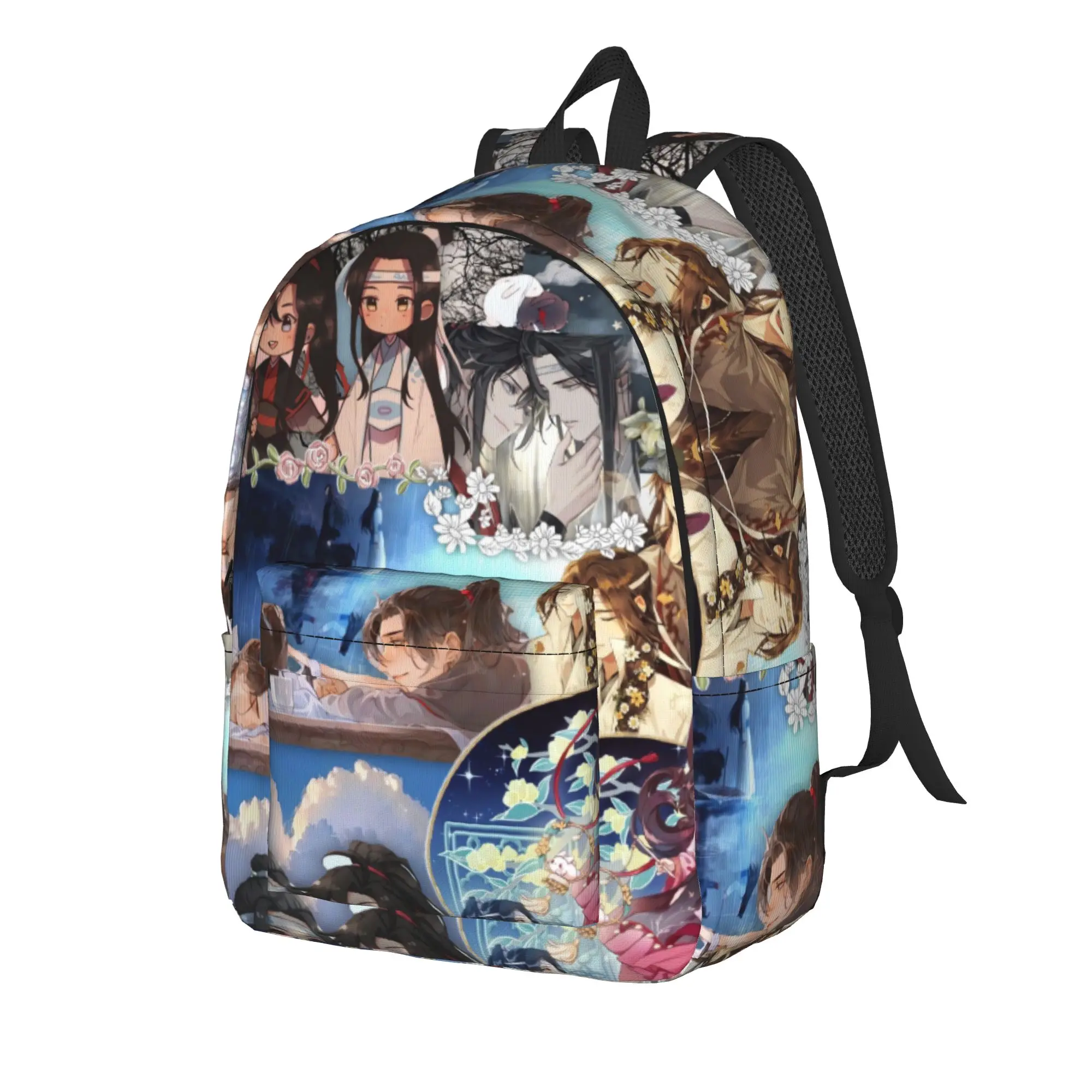 CWangXian Bunny Mo Dao Zu Shi  Backpack  Camping Backpacks Girl Designer Pattern High School Bags Kawaii Rucksack