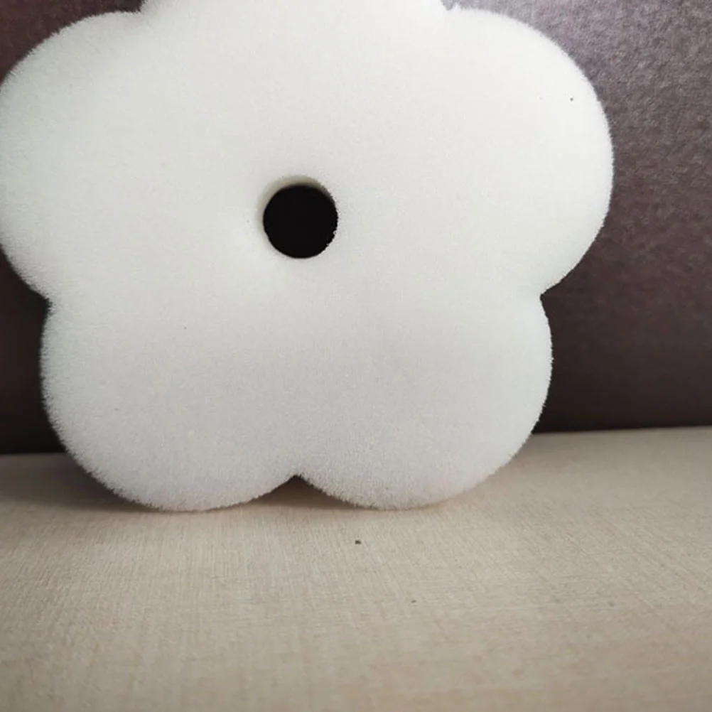 24 Pcs Filter Sponge Swimming Pool Oil Absorbing Tool Sponges Cleaning Flower Shape
