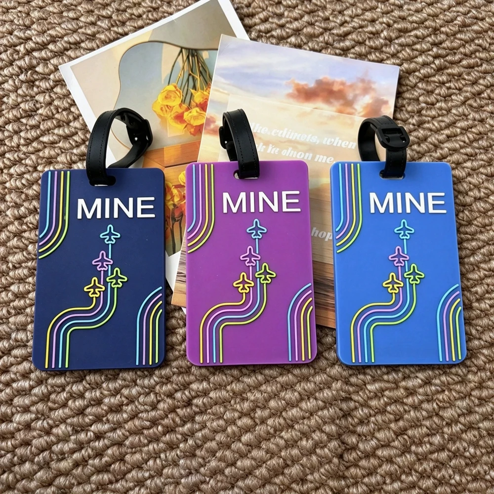 1/3Pcs Luggage Tag, Airplane Map, Three-Dimensional Boarding Pass, Work Hang Tag, Card Holder, Luggage Compartment, Item Protection