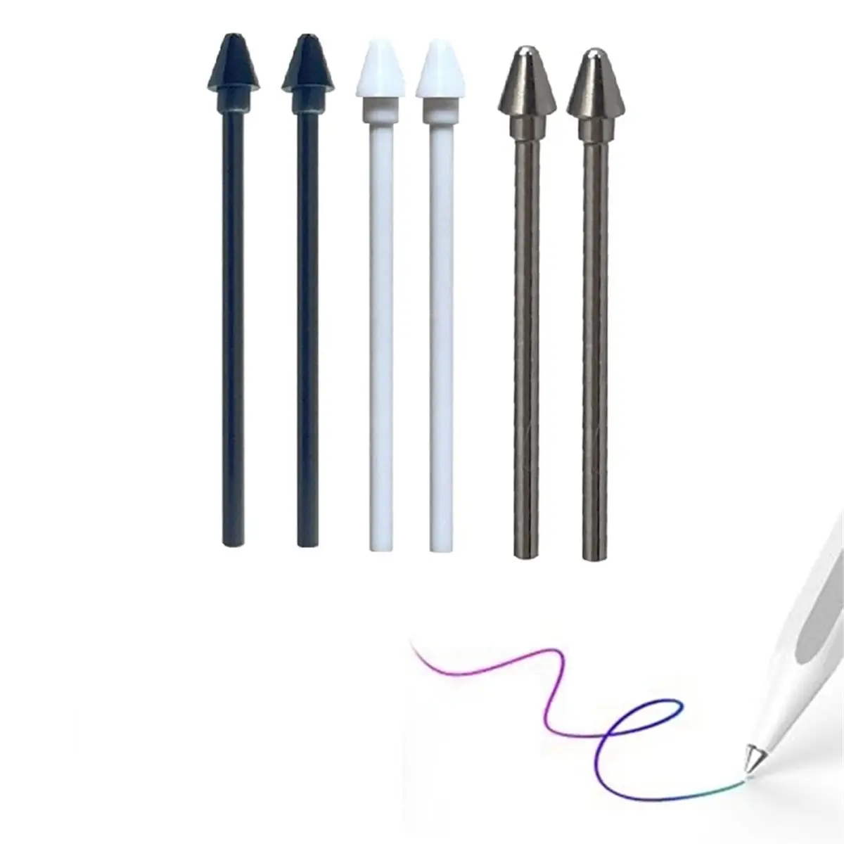 618 Mega Sale 6PCS Stylus Tips for Samsung Galaxy Tab S11/S11 Ultra 2PCS Metal Nibs+4PCS Nibs Replace Pen Nibs