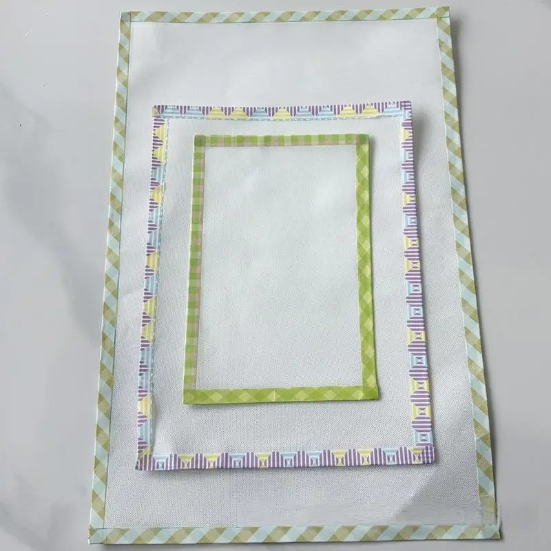 § Handmade Perler Beads Baking Cloth Edge-stitched Transparent Iron-on Mat DIY Accessories Perler Beadsheat-resistant Paper