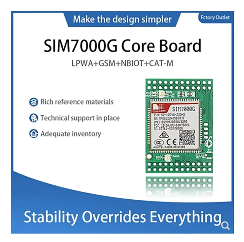 SIM7000G LTE CATM1 NBIoT وحدة اندلاع SIM7000G النطاق العالمي