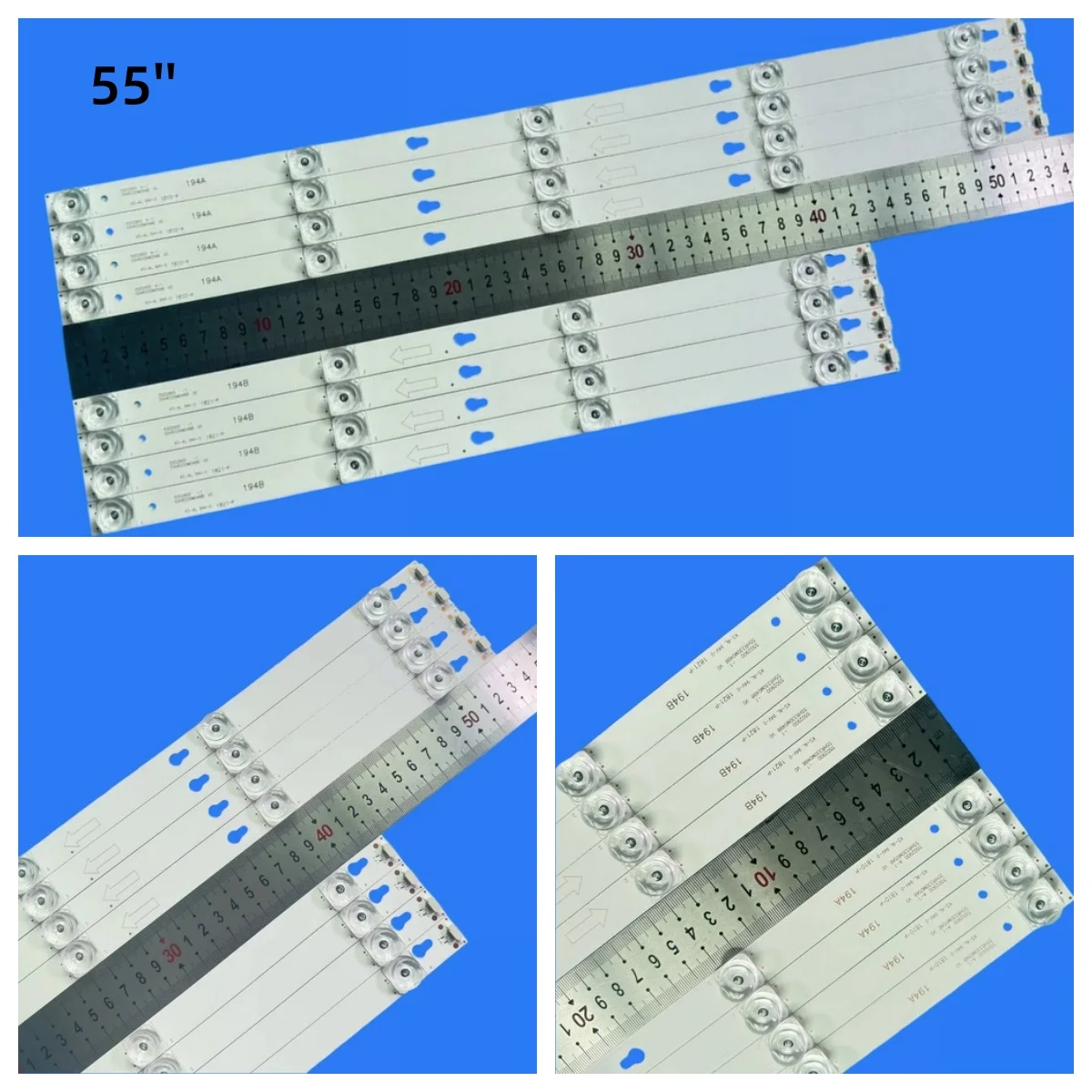 

LED Backlight Strip for TCL 55S405LEA TOT_55D2900_4X4_4X5 AB 55HR330M04A6 55HR330M04B6 4C-LB5504-HR 55S405TEA 55U6700C D55A810