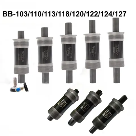 Bike Bottom Bracket,Square-Taper Bottom Bracket 68mm, 103/110/113/118/120/122/124/127MM