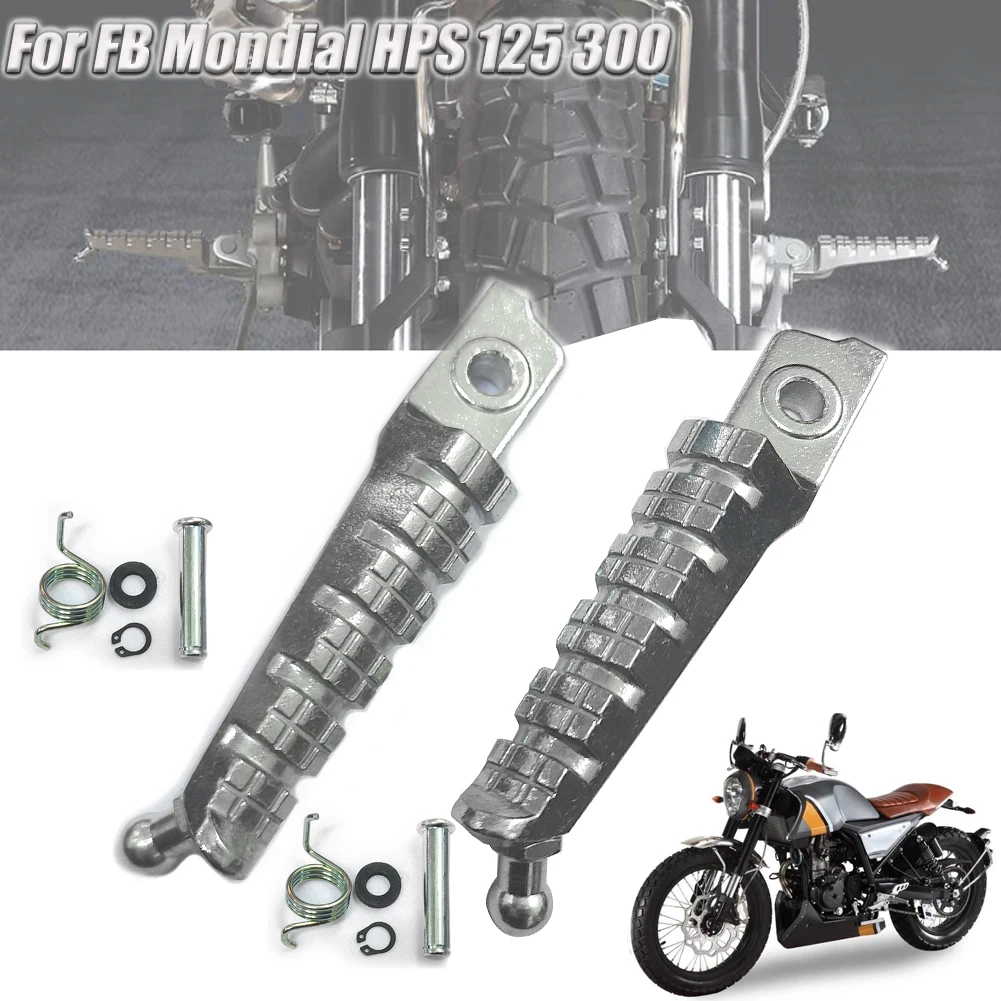 Motorcycle Accessories Front Left Right Footrest Foot Pegs Pedal For  FB Mondial HPS125 HPS 125 300