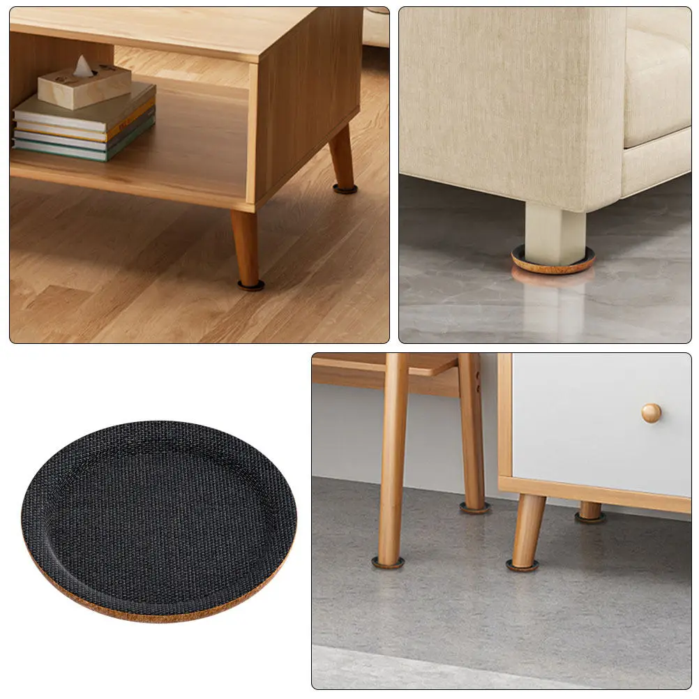 4Pcs Furniture Gliders Non Slip Pads for Hardwood Floors Anti Skid Furniture Leg Protectors Cabinet Sofa Bed Chair Feet Floor