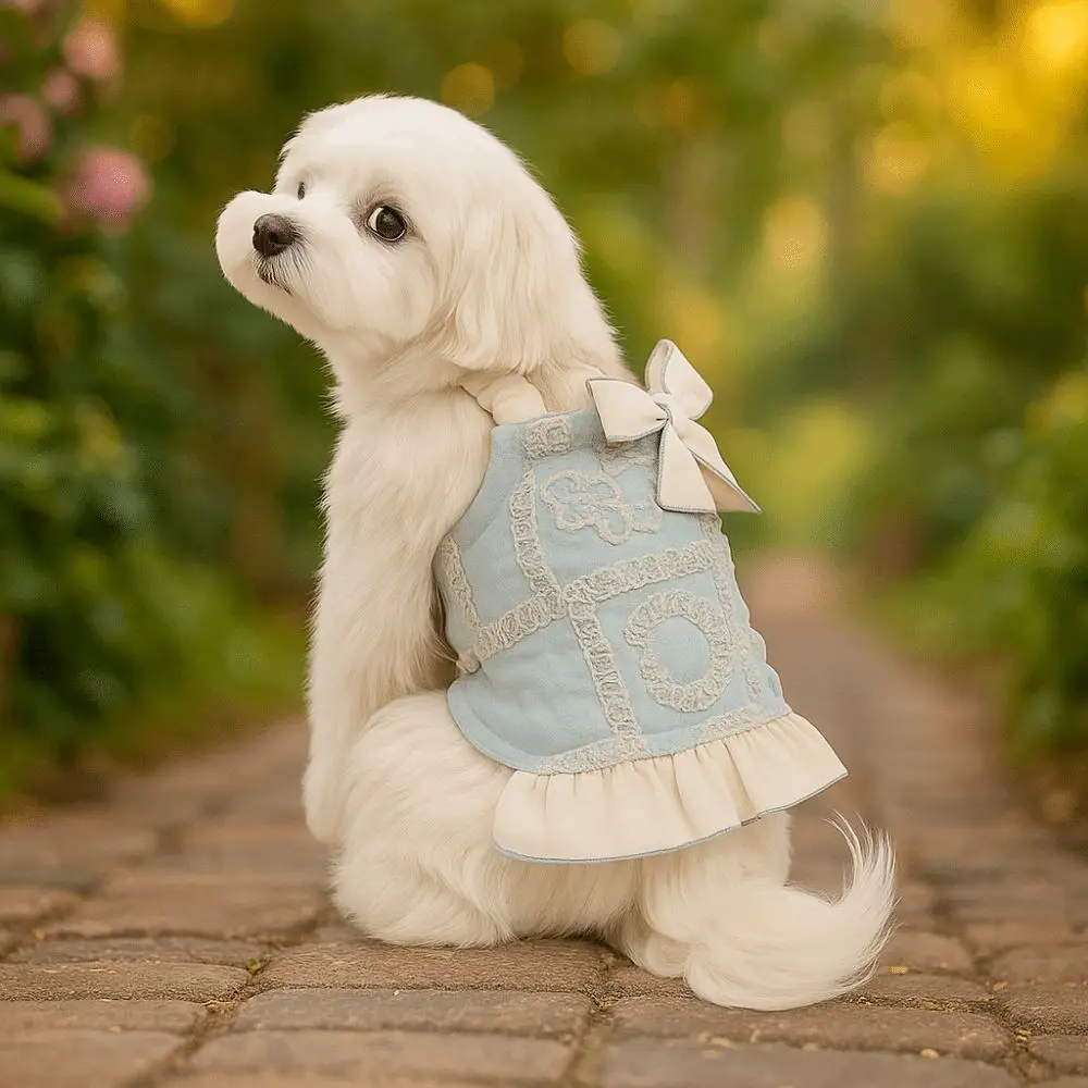 

Stylish Luxury Pet Princess Dress Elegant Princess Style Dog Skirt Fashion Comfortable Puppy Summer Clothes Chihuahua
