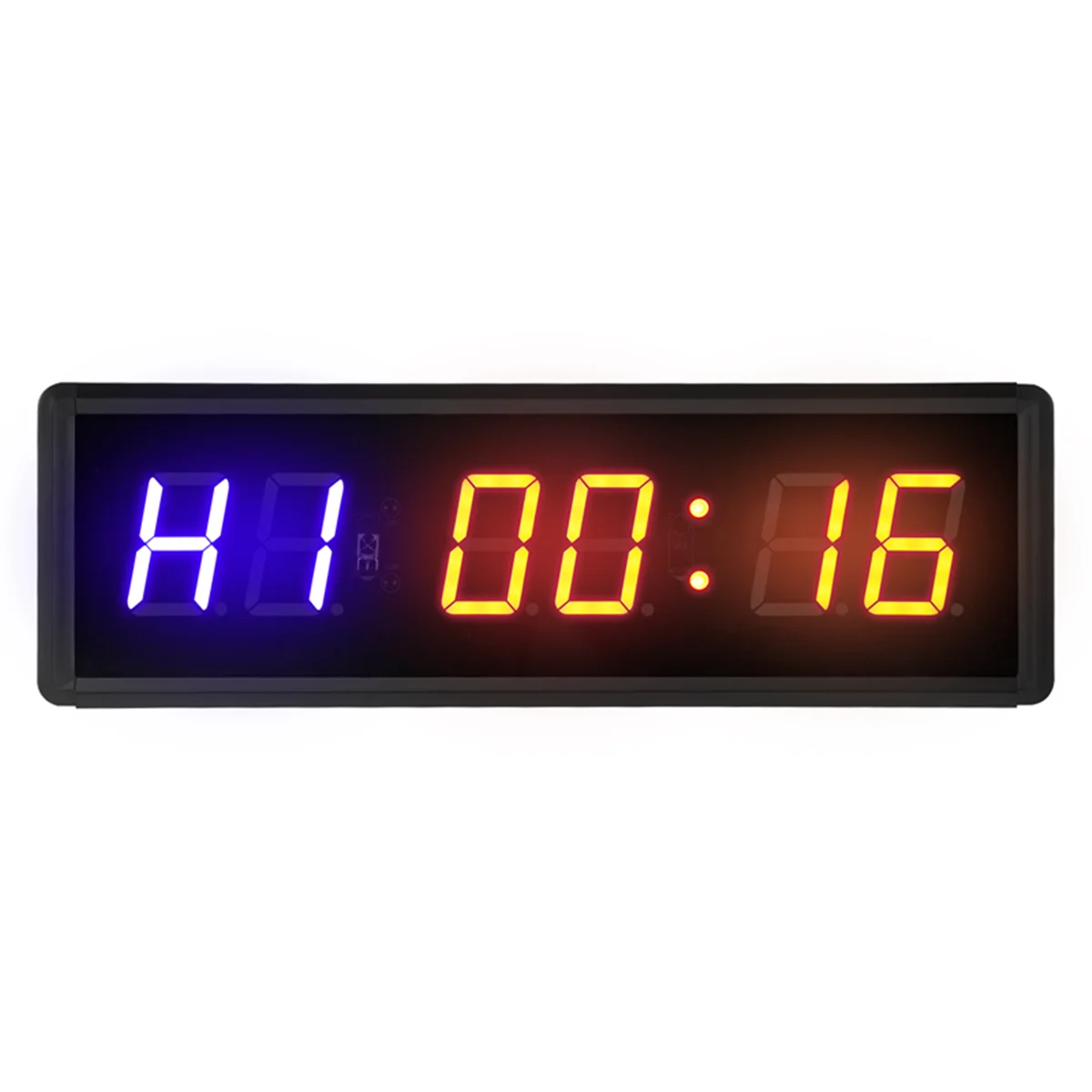 QA08I Gym Timer,LED Interval Timer Digital Countdown Wall Mounted Clock Fitness Timer,Digits Down/Up Clock Stopwatch for Home