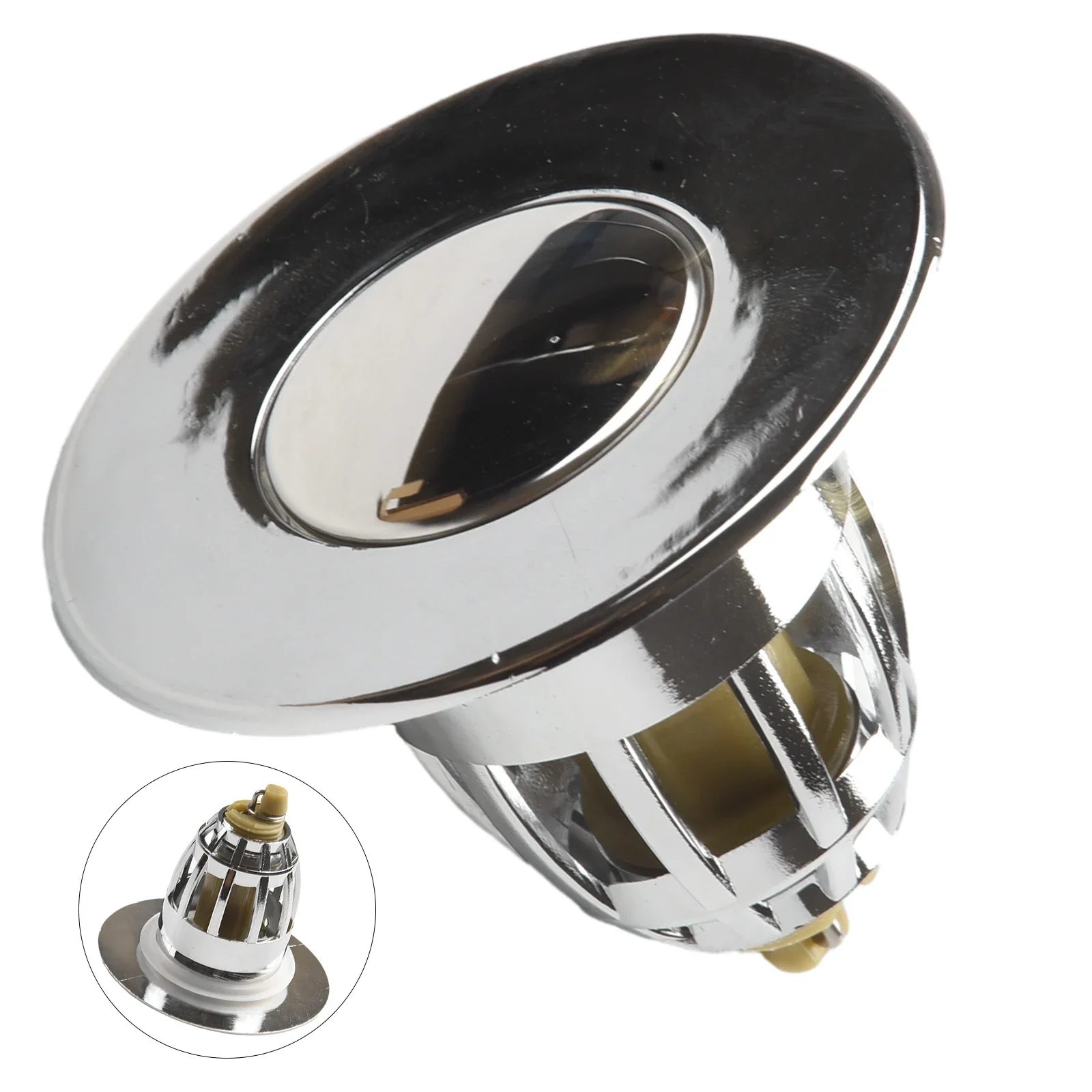 Tapón para fregadero de baño, tapón para lavabo, filtro de drenaje de rebote, carcasa de plástico, filtro de drenaje de rebote, accesorios de plomería para el hogar