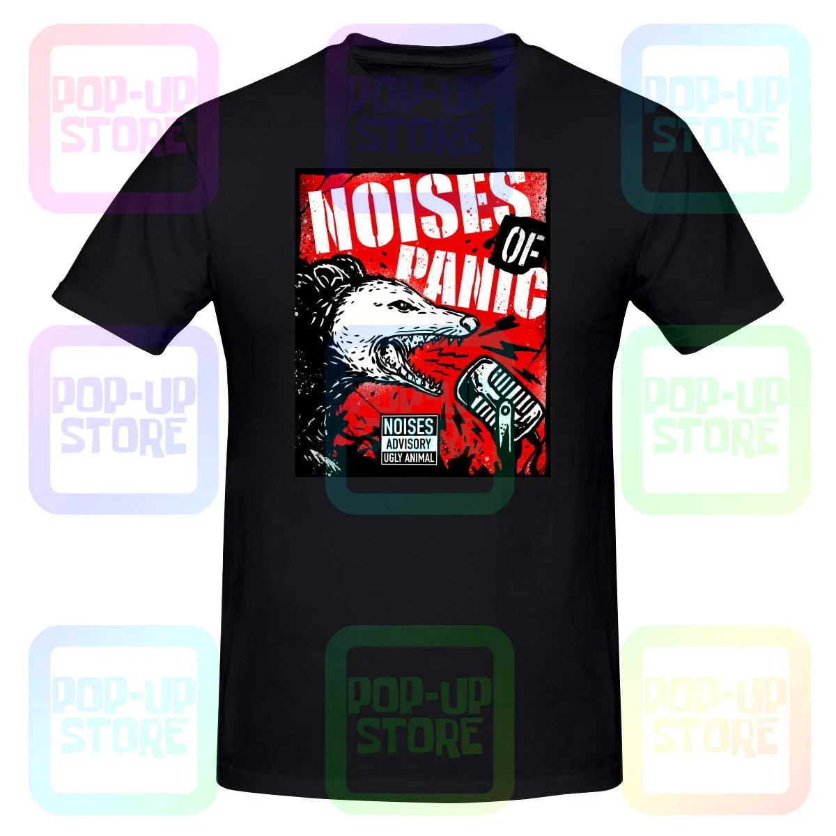 Noises Of Panic Opossum Fake Dead Animal Music Shirt T-shirt Tee Best Funny Hip Hop High Quality