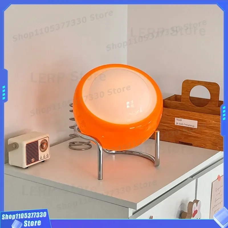 Modern Simple Glass Bedside Lamp Creative Decorative Desk Light Bauhaus Style Medieval Ingot Design for Bedroom Nightstand
