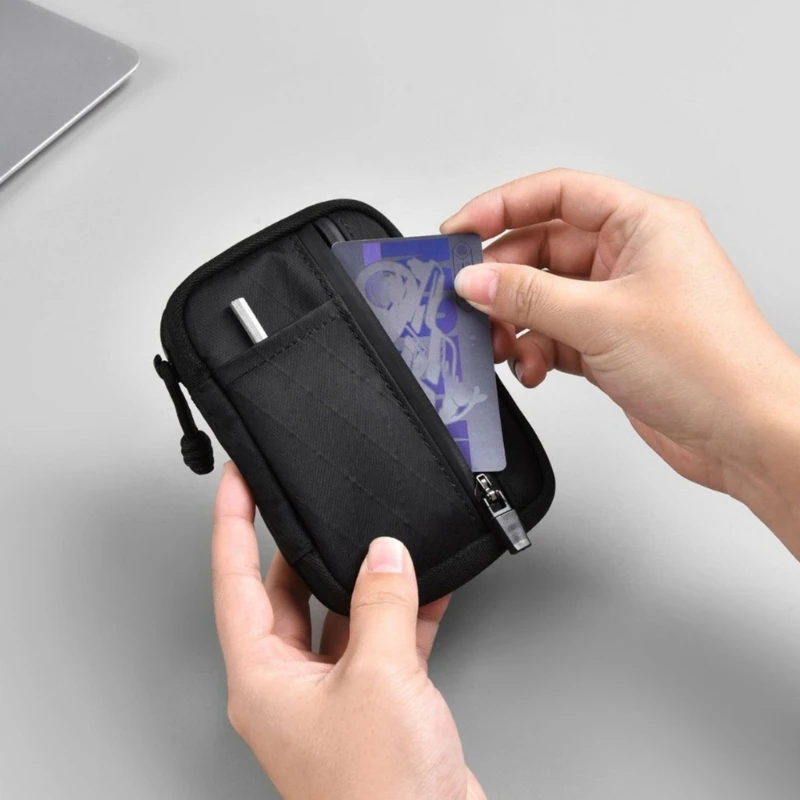  Waterproof Multifunctional Keychain Wallet For Gym Office And Outdoor Card Case