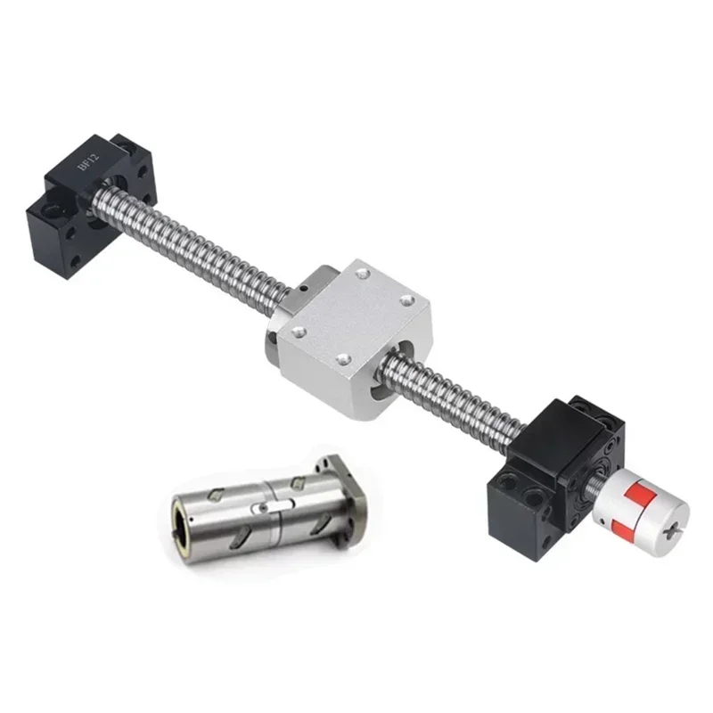 Ball Screw Double Nut DFU1605 DFU2005 BallScrew Set Length 2000 1500 1000 End Processing Coupler Nut Cnc For Stepper Servo Motor 5