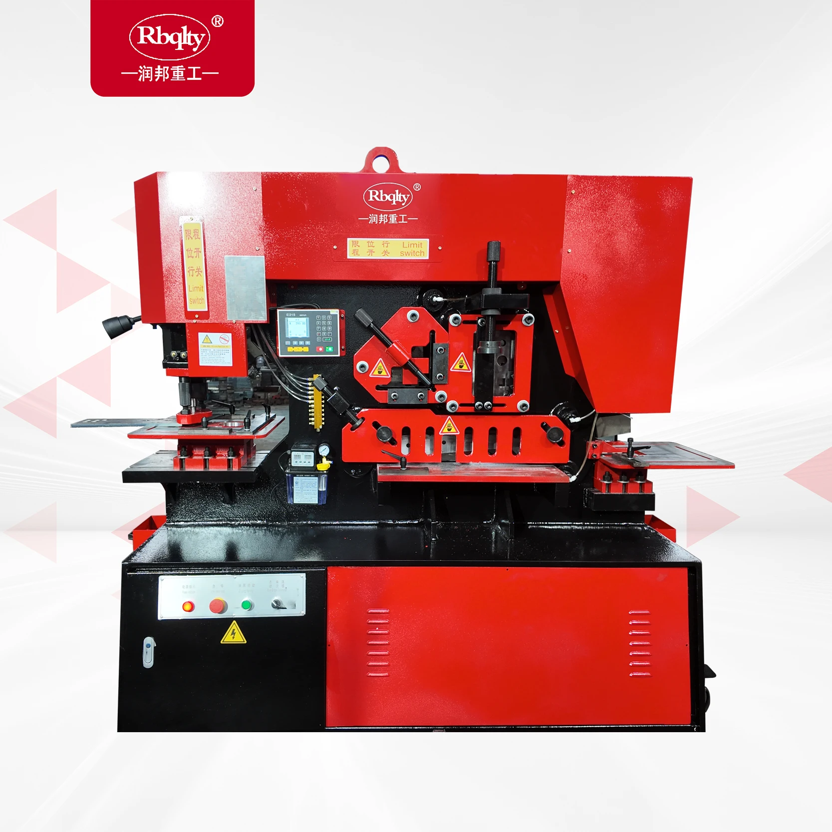 Hydraulic Q35Y-20 Iron Worker Machine Metal Punch And Shear Machines With Stop System