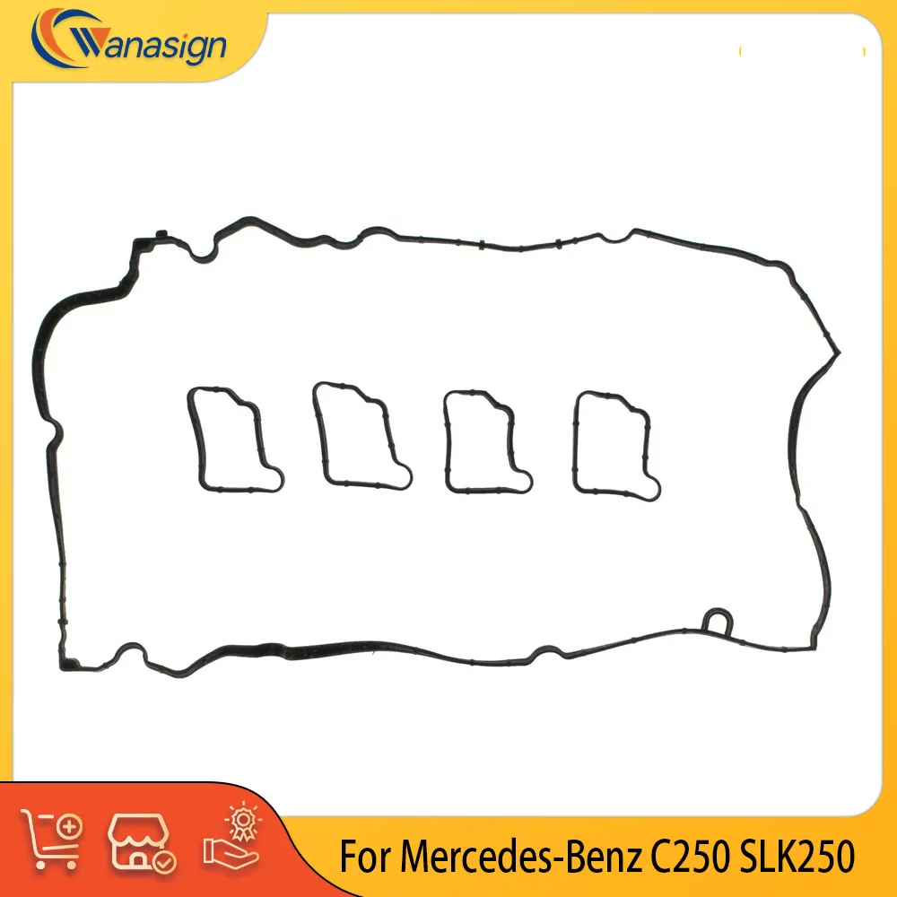 Engine Parts Valve Cover Gasket Set Fit 1.8L L4 Gas M271 For 12-15 Mercedes-Benz C250 SLK250 1.8L