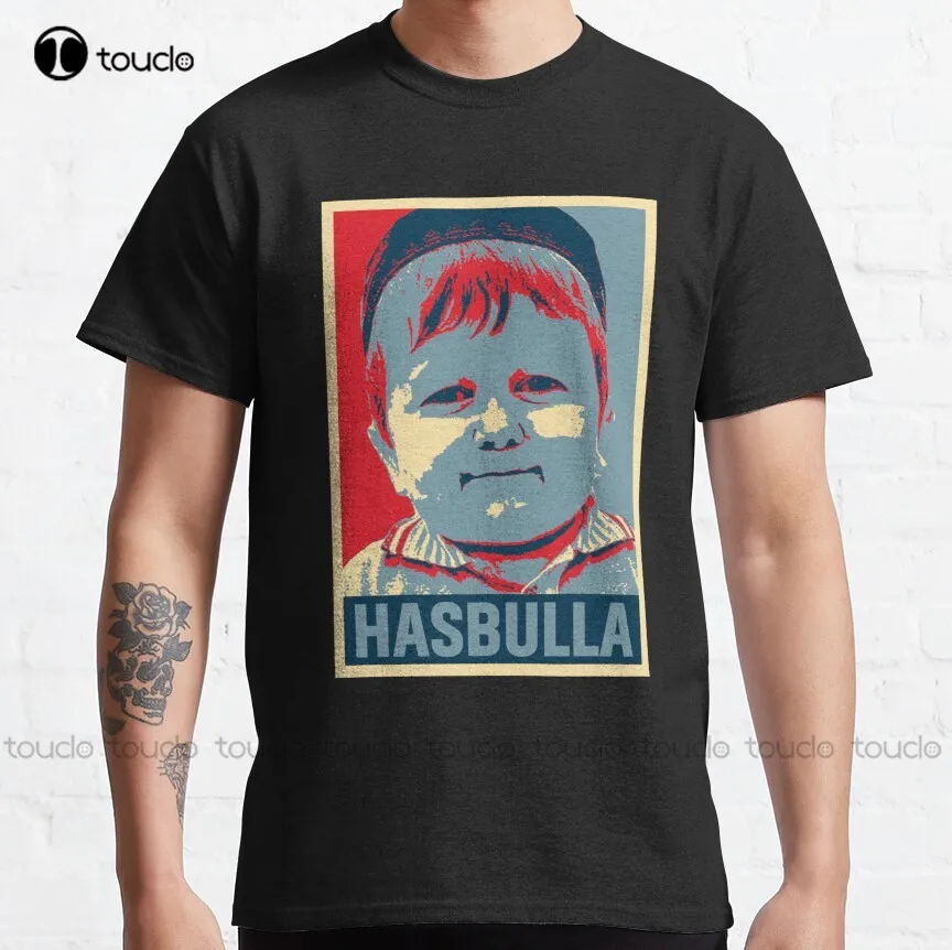 

Hasbulla Hope Who Is Hasbulla Magomedov Classic T-Shirt Womens Tee Shirts Custom Aldult Teen Unisex Digital Printing Tee Shirt