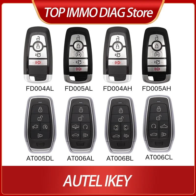 

AUTEL IKEY FD004AL FD005AL FD004AH FD005AH AT005DL AT006AL AT006BL AT006CL Универсальный дистанционный ключ для KM100 IM508 IM608 XP400 Pro