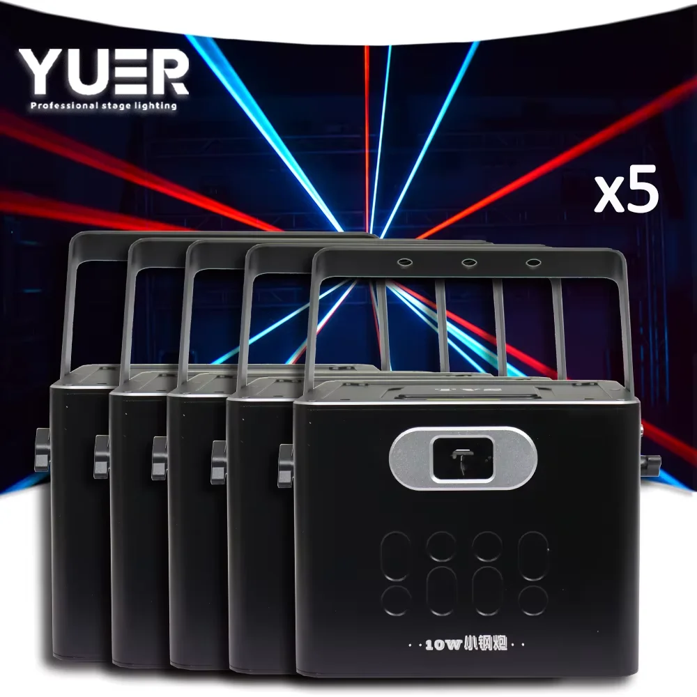 

5Pcs/lot 10W ILDA 3D Stage Laser Light Wedding Party Profession Animation Strong Beam DMX lighting Club DJ Disco Laser Projector