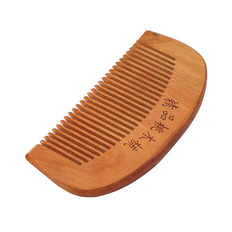 Natural Peach Wood Hair Comb Close Teeth Anti-static Head Massage Hair Care Wooden Tools Styling Accessories Beauty Supplies