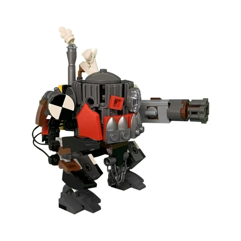 Tank Battle Robot MOC Hammer Warrior Intrepid Mech Model DIY Kid Building Blocks Adult Assembly Toy Boy Birthday Collection Gift