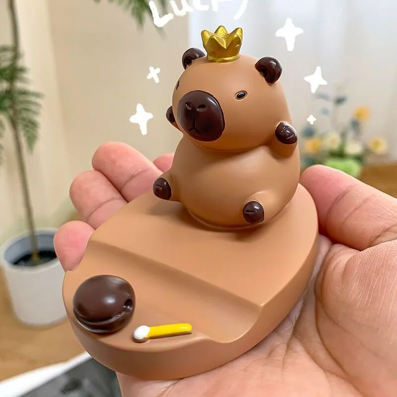 

Cute Capybara Phone Stand Cartoon Animal Desktop Holder Universal Phone Bracket Decorative Desk Organizer Perfect Gift ForFamily