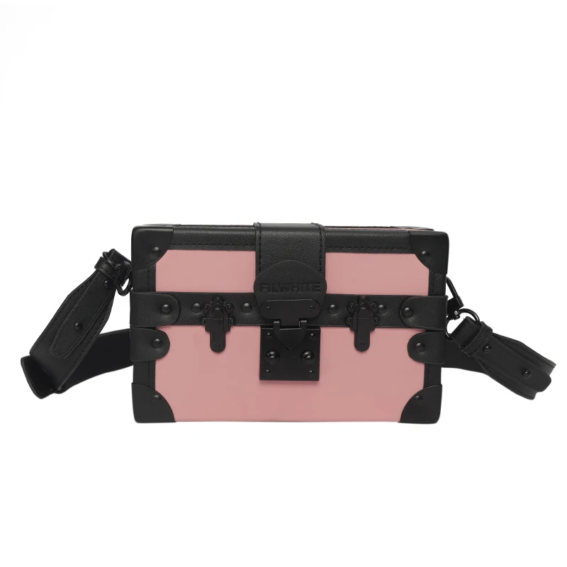 Borse a tracolla Super Cool PU Box Sense of Luxury Fashion Solid Hasp Crossbody per Unisex 2024 vendita calda in stile classico di alta qualità