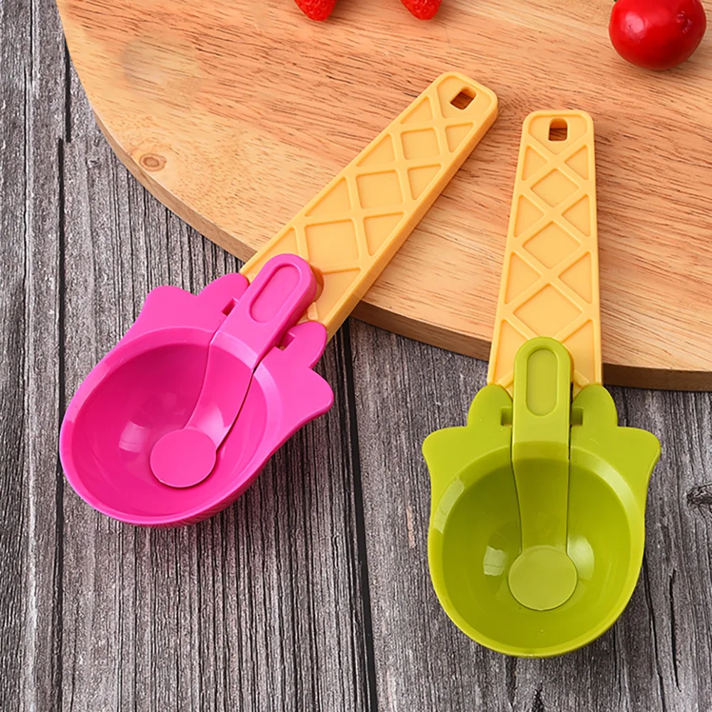 

4 Pcs Ice Cream Melon Baller Dessert Digging Spoon Kitchen Tools Scoops Fruit Aps