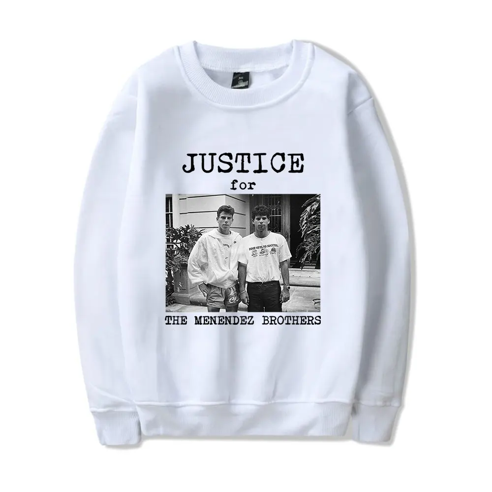 Justice For Menendez Brothers Vintage jaren '90 Merch Sweatshirt Mannen Vrouwen Sport Pullover Harajuku Sweatshirt Mode Unisex Trui