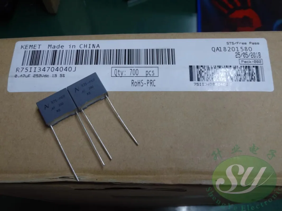 

10PCS AV R75 0.47uf/250V 470nf u47 474 New film capacitor 15MM