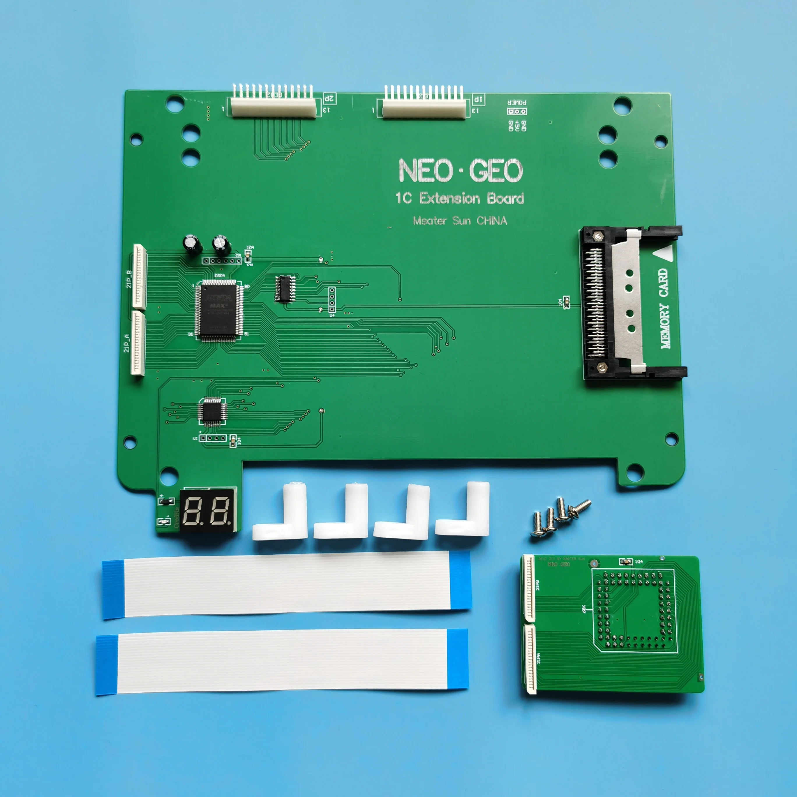 This Expansion Board For The MVS 1C Card Slot Supports Memory Card And LED Board Expansion.Making Installation Easy.