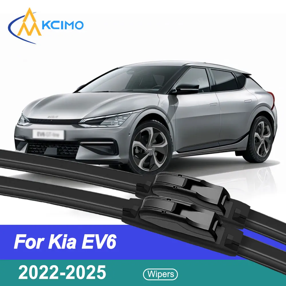 

For For Kia EV6 2022-2025 Front Windshield Wiper Blades 2pcs Quiet Rain Windscreen Window Accessories