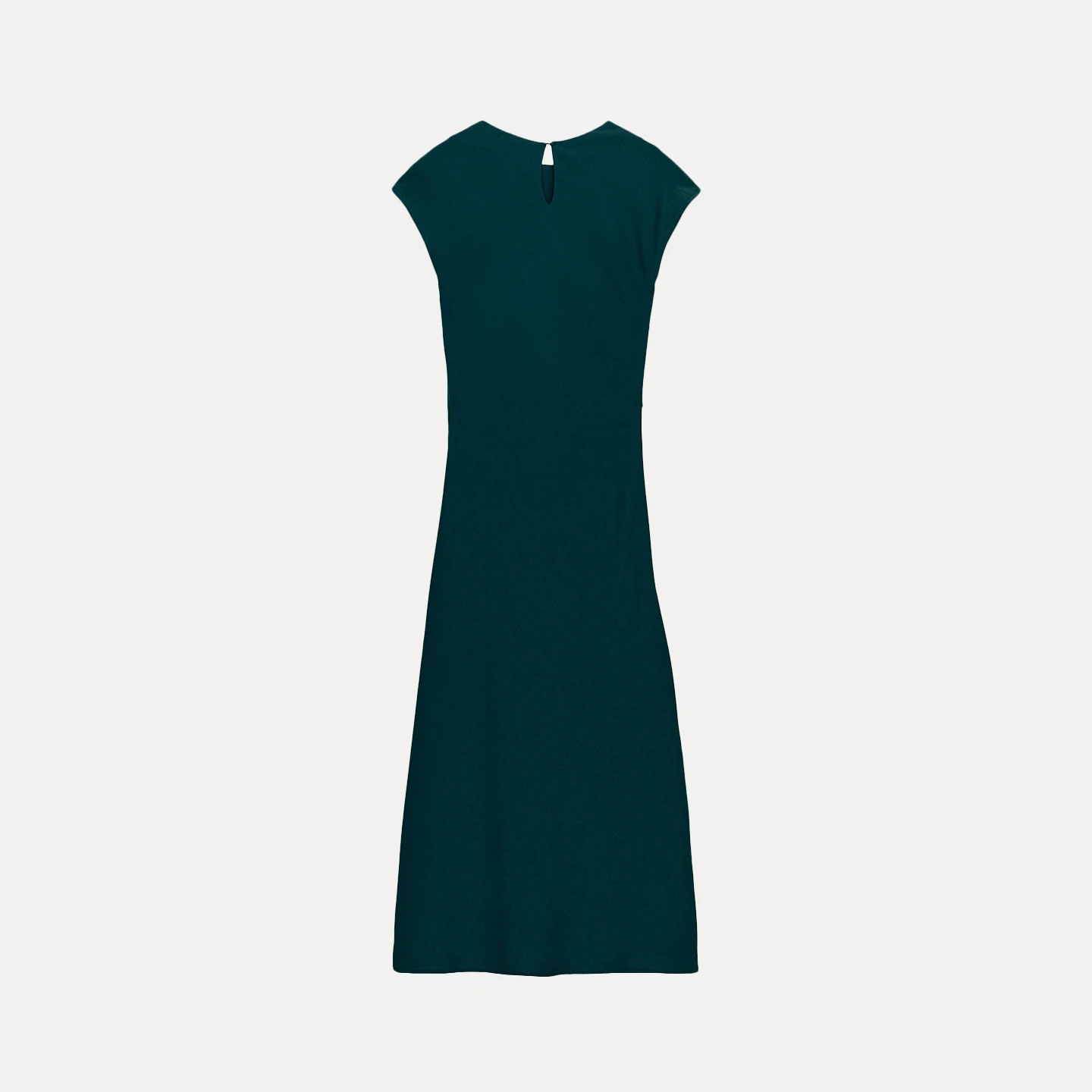 Z 2025 Novo Vestido Midi Casual de Moda, Versátil e Estiloso, com Mangas Curtas e Decote Redondo para o Dia a Dia