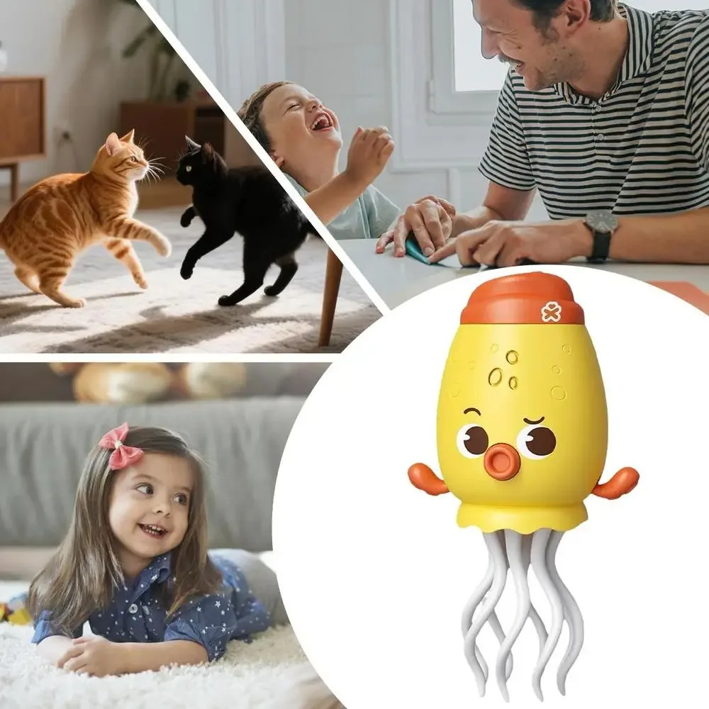 

with Music Electric Dancing Octopus Toy Automatic Obstacle Avoidance with Lights Electric Octopus Sensor Toy