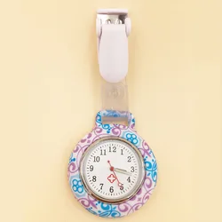 ​1 Pcs Nurses Doctor Quartz Fob Pocket Watch Silicone Case Band Pocket Watch Nurse Accessories For Work Birthday Gifts