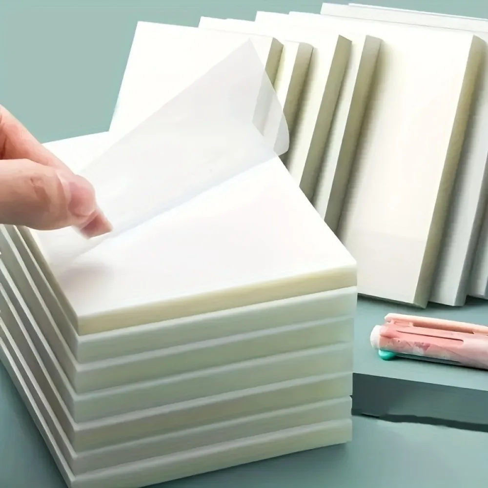 Invisible Sticky Notes Transparent Memo Pads Self Adhesive Page Markers For Students Office Documents Planner Stationery