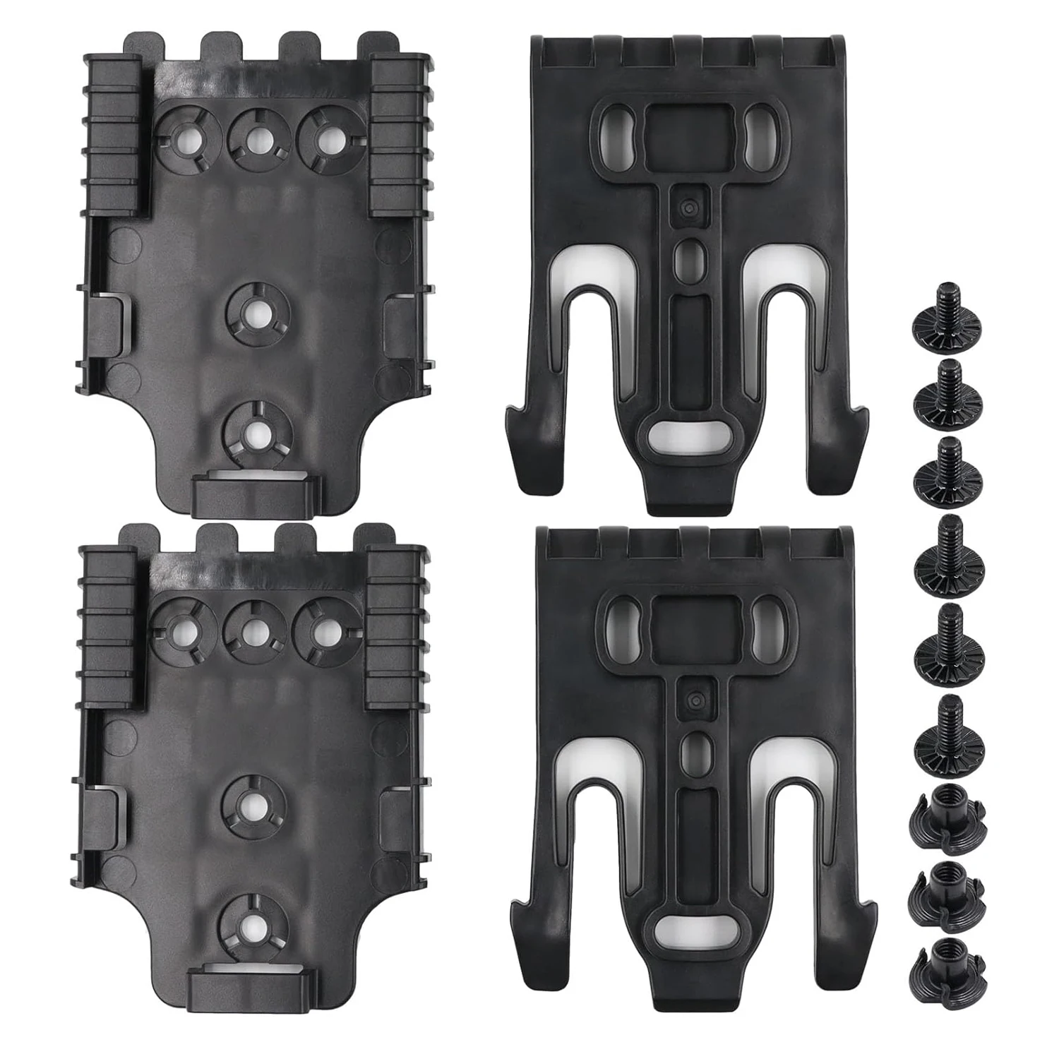1-3PCSQLS Quick Locking System Kit, qls Holster Mount with Locking Fork and Receiver Plate for Duty Holster Platform Polymer