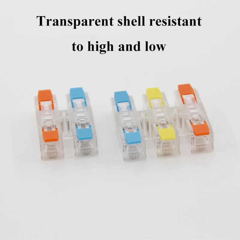 Connector Terminal Blocks Fast Cable Terminals Crimp Push-type Multiple-in Multiple-Outlet Wire Docking LED Terminals