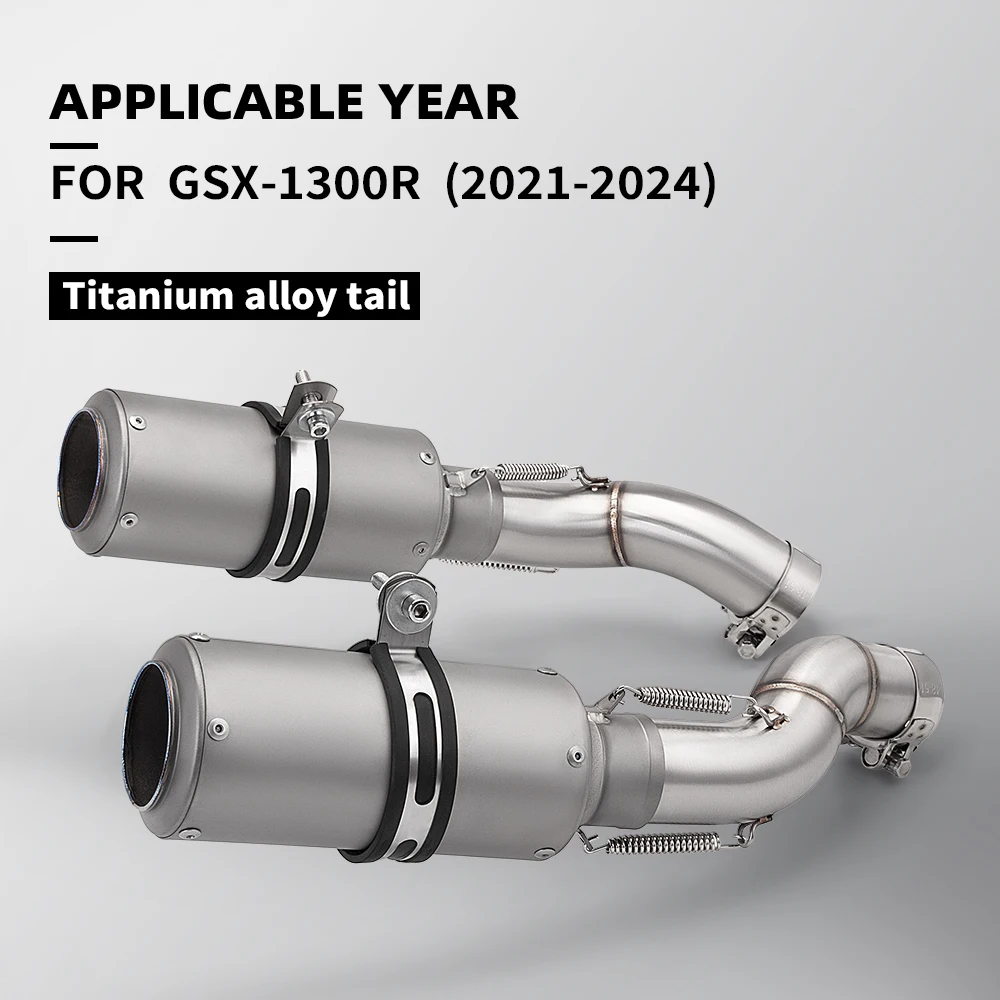 

Motorcycle Exhaust Modified Mid Intermediate Connect Link Pipe For GSX-1300R 2021-2024