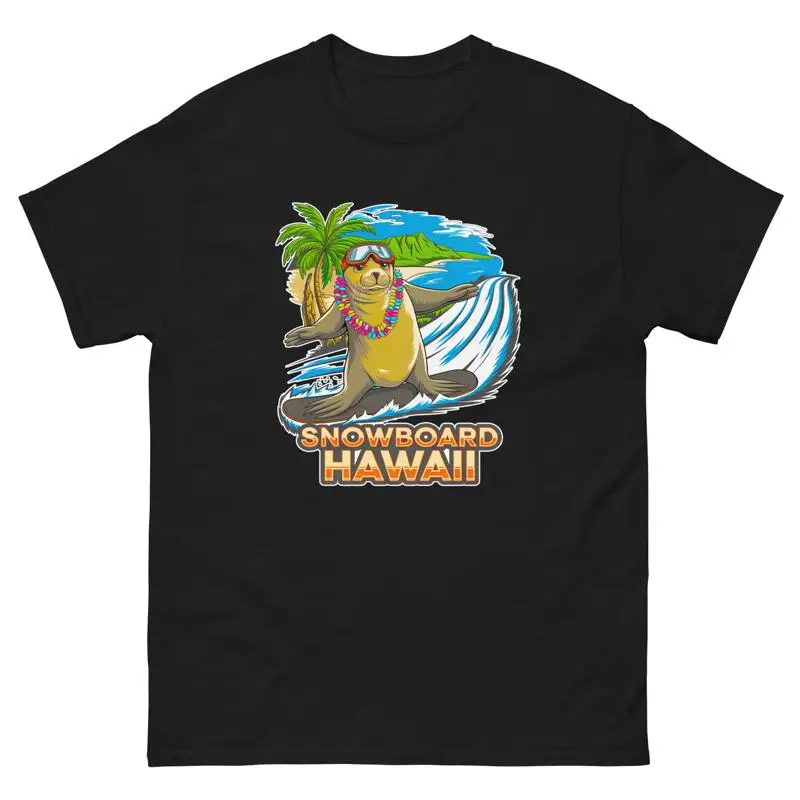 

Snowboard Hawaii Seal Usa Snowboarding Animal T Shirt